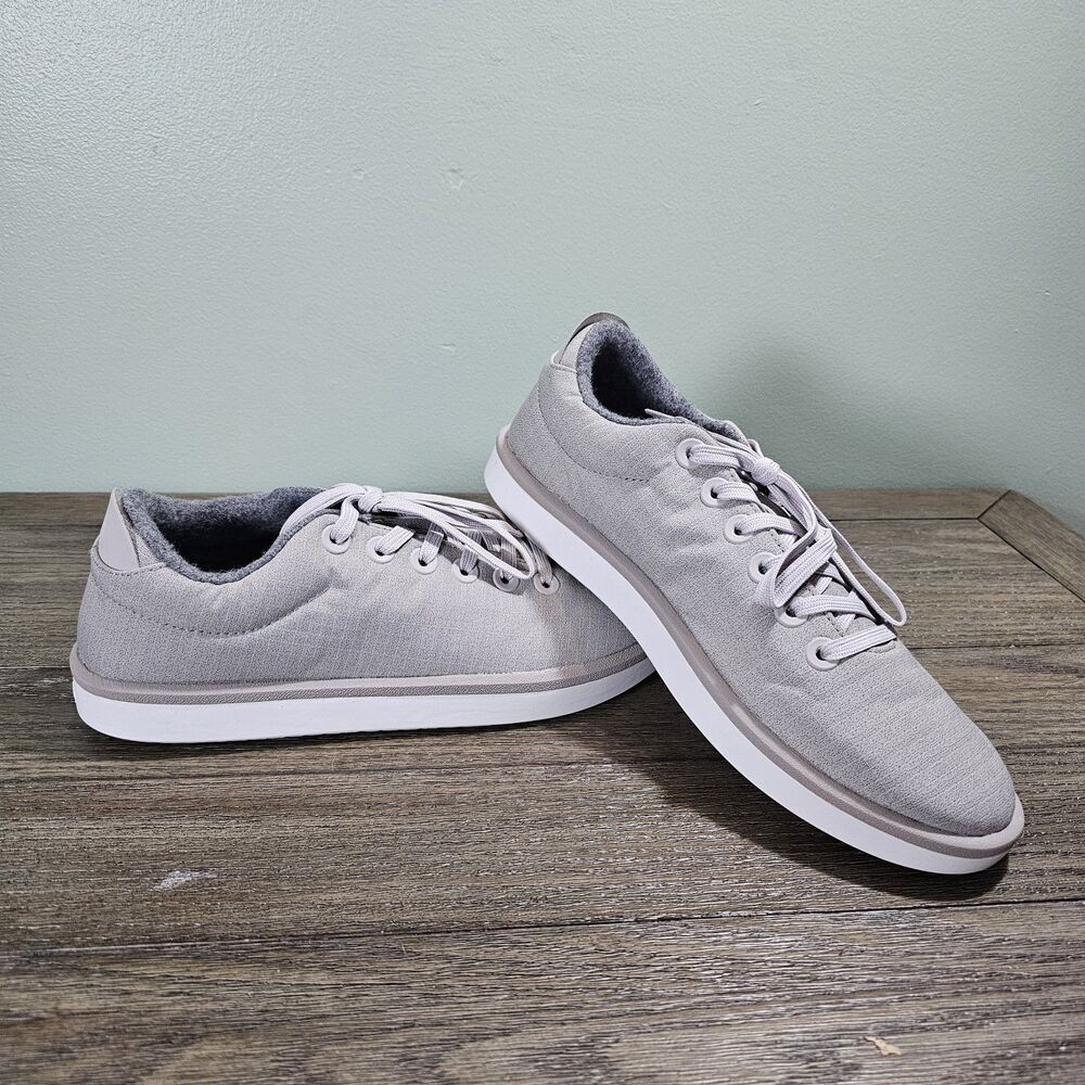 Allbirds Women's Wool Piper Woven Sneakers Pewter Grey Blizzard Sole, Size 10